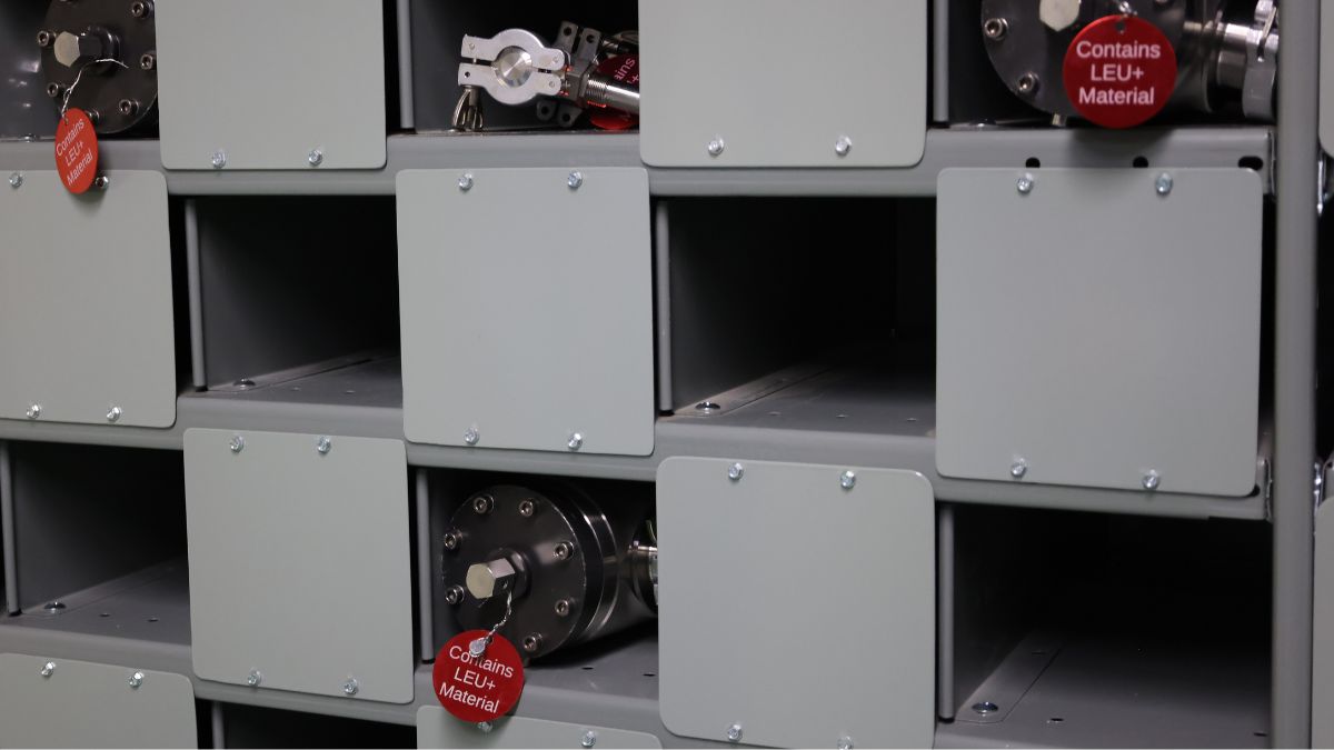 Samples of LEU+ produced on December 11, 2025 at the Urenco USA facility in Eunice, New Mexico